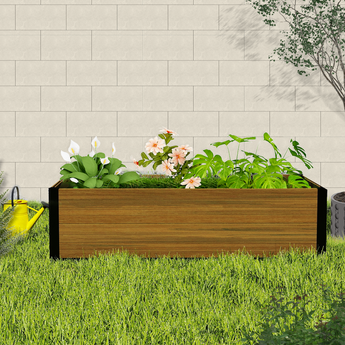 Raised Garden Bed, 4x2x1Ft Outdoor Rot-Resistant Planter Box(No bottom panel)
