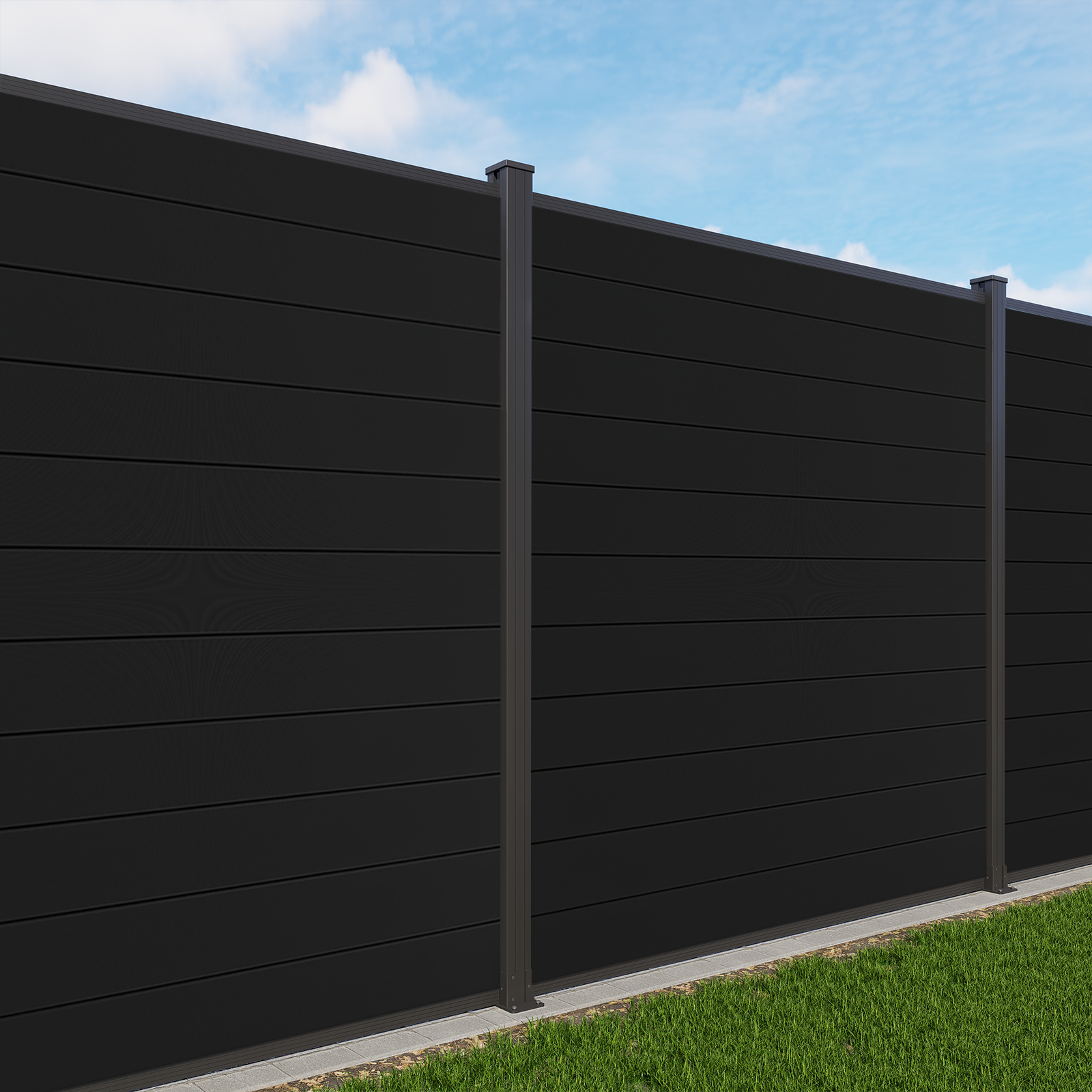 Full aluminum 6ft x 6ft privacy panel with powder coat finish