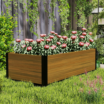 Raised Garden Bed, 4x2x1Ft Outdoor Rot-Resistant Planter Box(No bottom panel)