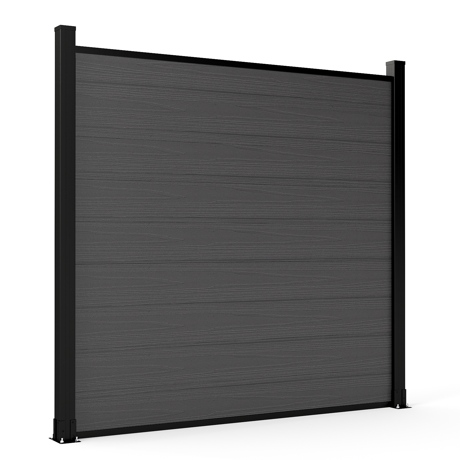 Mondaria 6ft silver gray composite fence panel for contemporary outdoor privacy