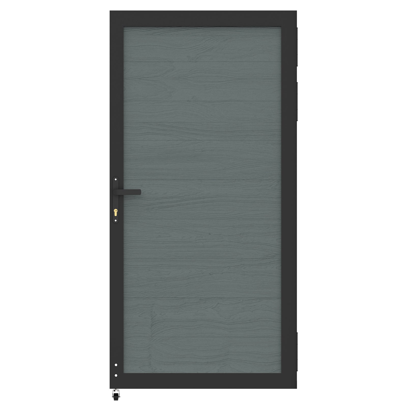 Mondaria 6x3ft gray composite wood single swing gate