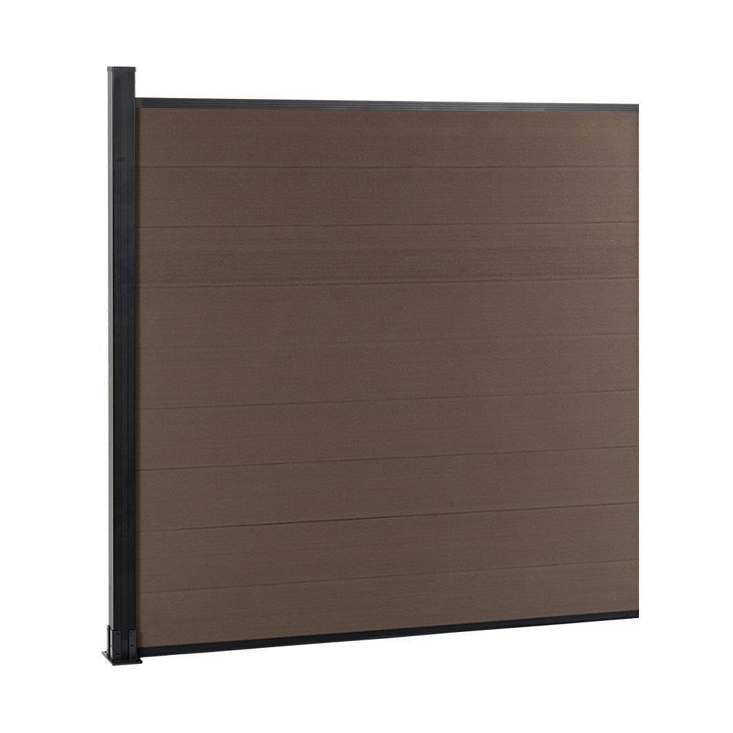 DIY 6 ft. H x 6 ft. W x 0.8 in horizontal privacy composite fence panel for outdoor AM1015