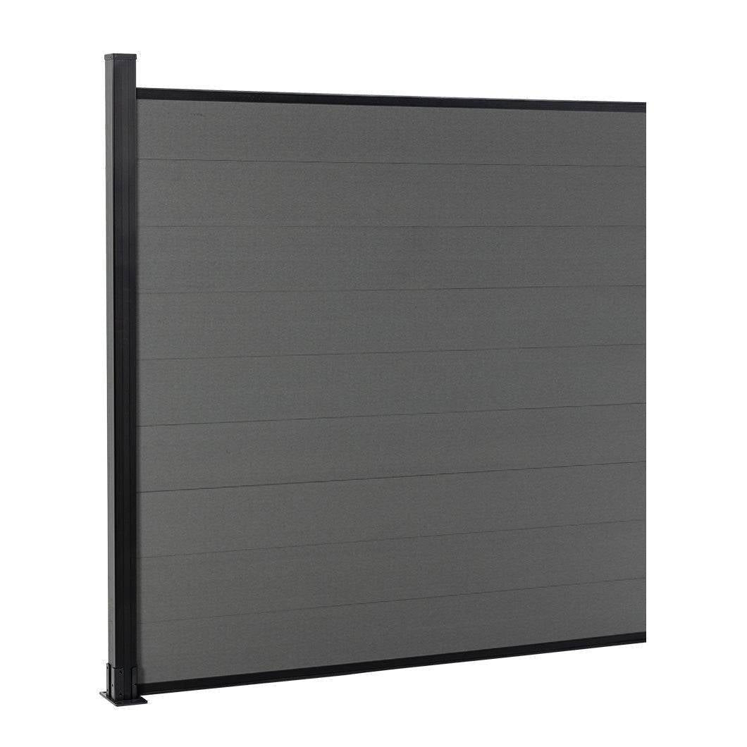 DIY 6 ft. H x 6 ft. W x 0.8 in horizontal privacy composite fence panel for outdoor AM10139