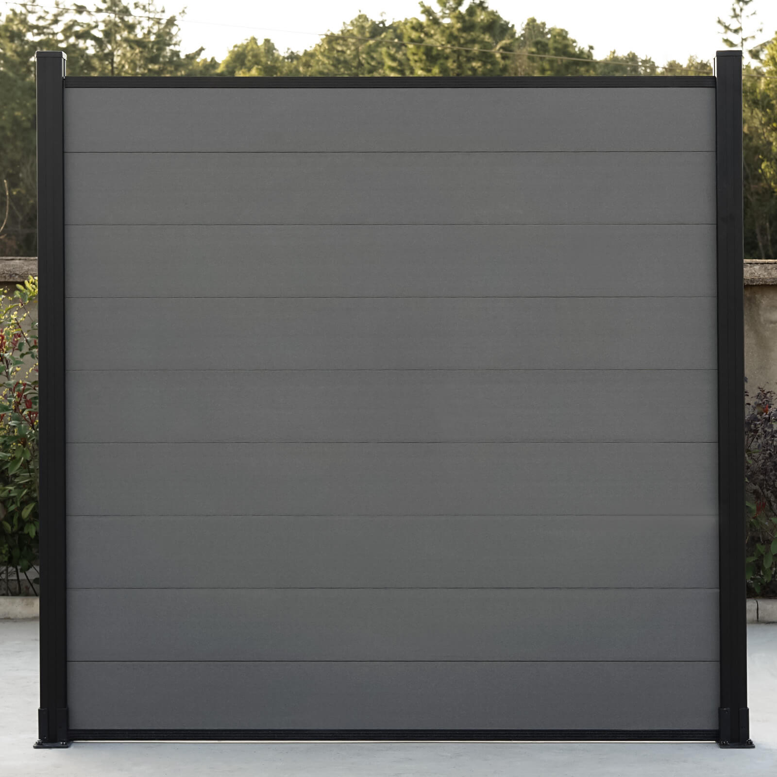 DIY 6 ft. H x 6 ft. W x 0.8 in horizontal privacy composite fence panel for outdoor AM10131