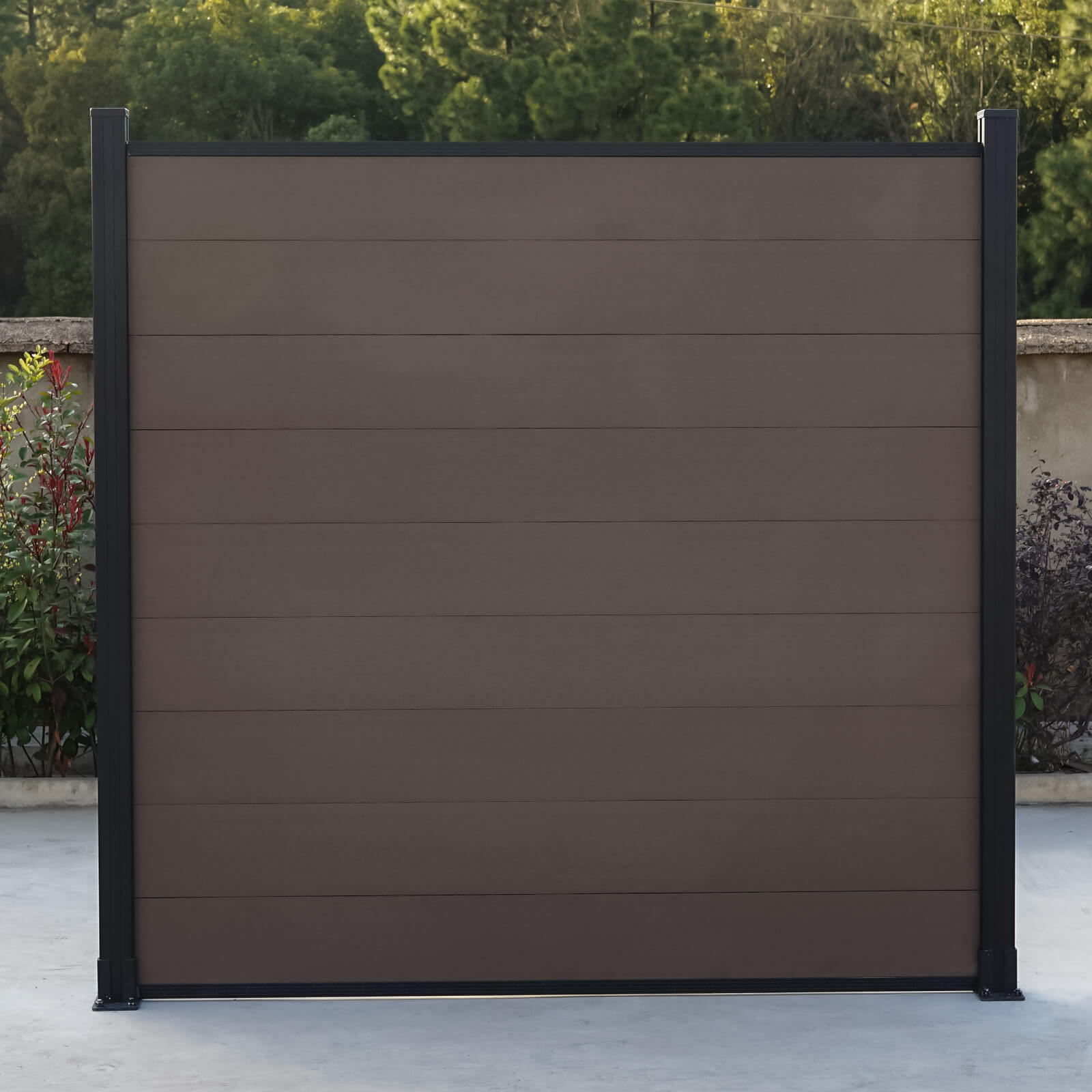 DIY 6 ft. H x 6 ft. W x 0.8 in horizontal privacy composite fence panel for outdoor AM10112