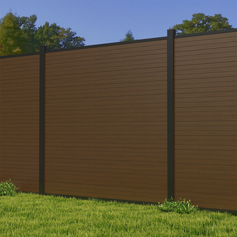 Fence Composite Fence—For Outside, Decorative Garden Fences for Home With 8ft Inground Posts