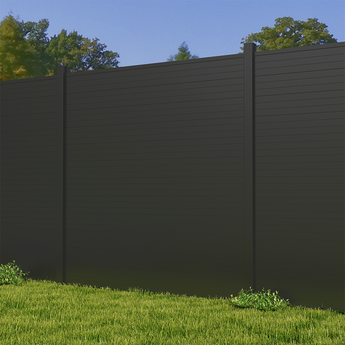 Fence Composite Fence—For Outside, Decorative Garden Fences for Home With 8ft Inground Posts