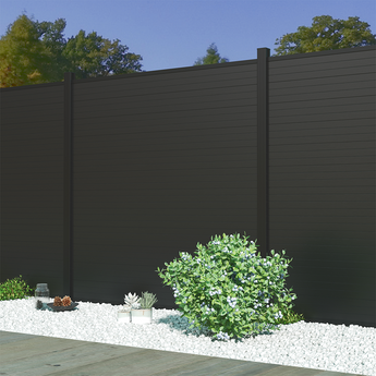 New Style Composite Fence— For Outside, Decorative Garden Fences for Home  (With 6.2ft Ground Posts)