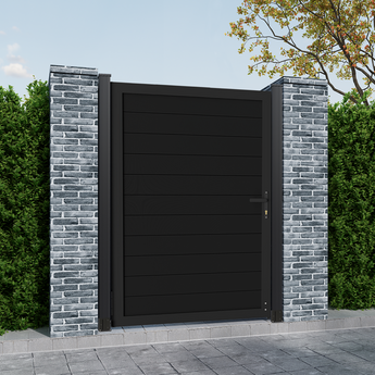 Mondaria 5.88ft × 4ft aluminum gate for modern fencing, rust-proof and durable outdoor solution