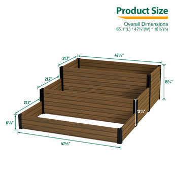 Mondaria Tiered Raised Garden Planter Bed