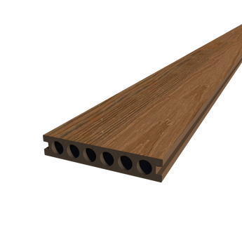 Outdoor Composite Decking Boards 96in*5.4in*0.9( 9-Packs with Stainless Steel Spiked Clips, Screws and Edge Clips)