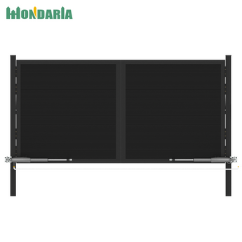 Mondaria 12 ft Double Swing Auto Gate — Straight-Arm Operators (Aluminum)