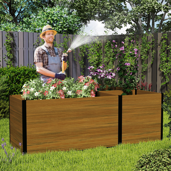 Mondaria Modular Raised Garden Bed - Expandable Design with Composite  Panels & Aluminum Frame -  Perfect for Flowers & More - Free Shipping