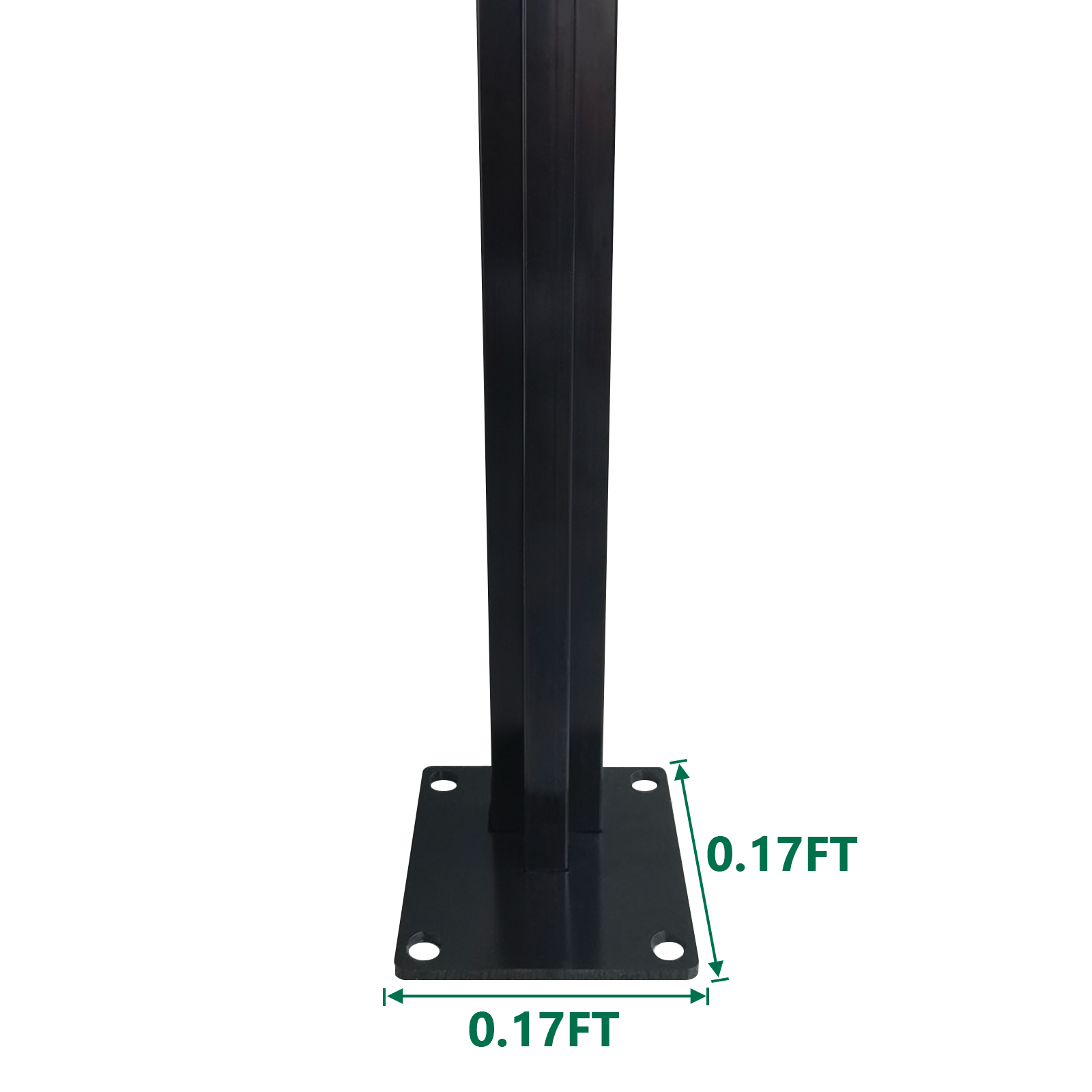 Mondaria Corner Fence Post Base Detail – Secure Ground Mount for 6ft Fence
