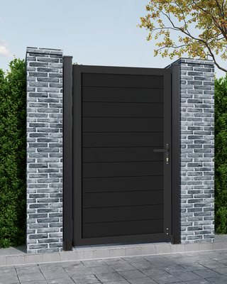 Modern 6x3ft aluminum alloy fence gate – Mondaria