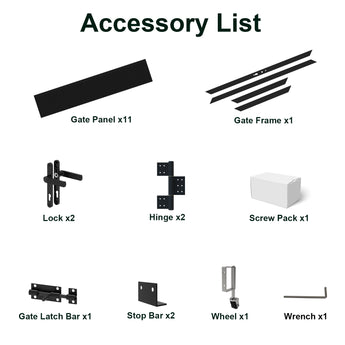Mondaria 6ft H × 4ft W Semi-Privacy Aluminum Gate – Modern, Rust-Proof, Easy Installation Outdoor Door