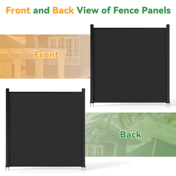 New style Mondaria Garden Composite Privacy Fence, Brushed Finish (With 6ft ground post)